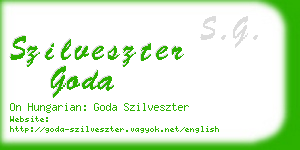 szilveszter goda business card